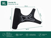 Stabiliserende enkelbrace met verstelbare riem - rechts en links