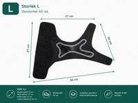 Stabiliserende enkelbrace met verstelbare riem - rechts en links