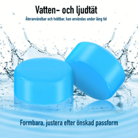 Vormbare siliconen oordopjes met opbergdoosje – 12-pack