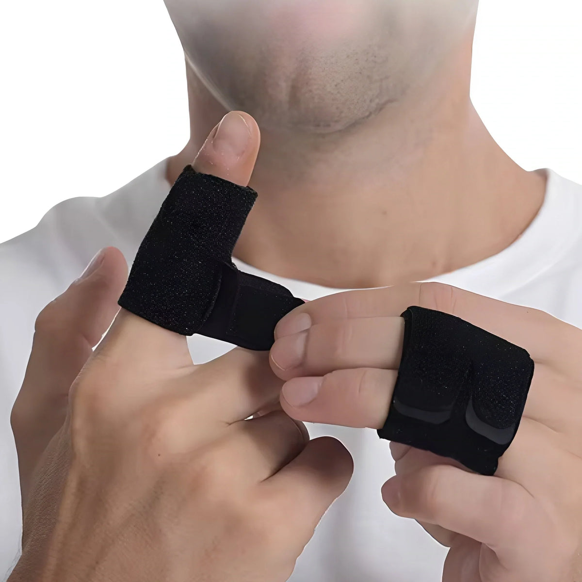 Vinger-compressiesteun met verstelbare pasvorm