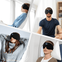 Sovmask med Bluetooth-hörlurar för avslappnad sömn