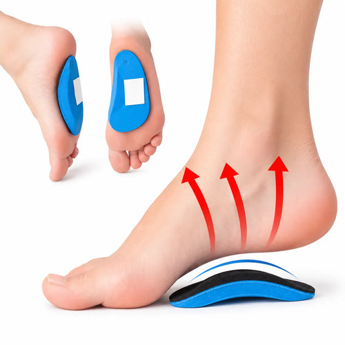 Ademende voetboogzolen - compacte halve inlegzolen (2-pack)