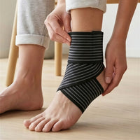 Elastische enkelbrace met compressiesteun