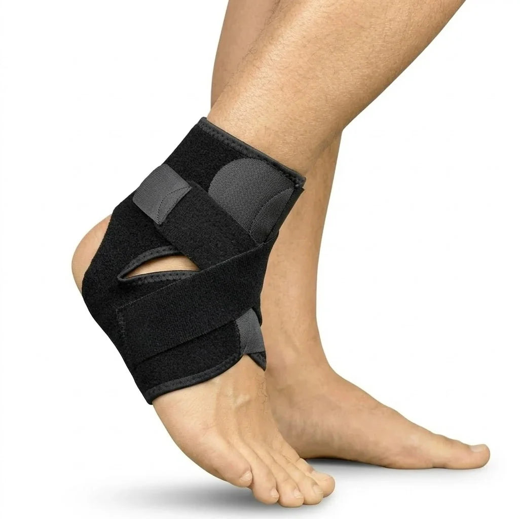 Enkelbrace met verstelbare bandjes voor stabiliteit