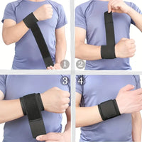 Atletische polsbrace met flexibele steun voor training