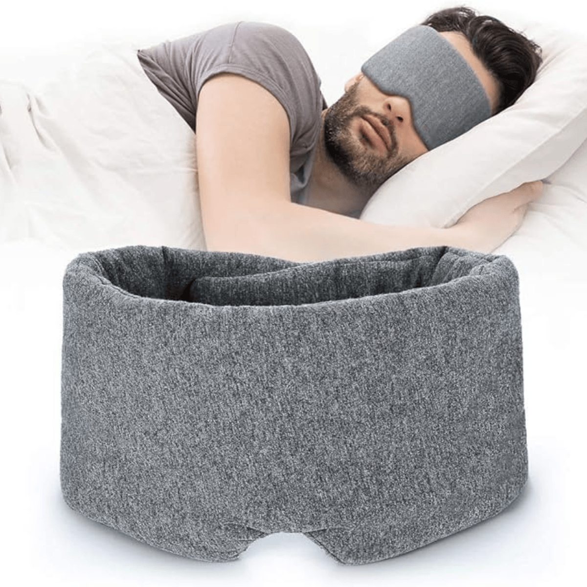 DreamShade zacht slaapmasker van katoen met verstelbare band