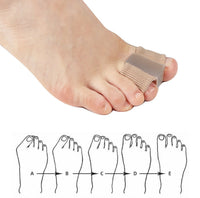Dubbel tåseparerare för hallux valgus – mjukt silikon, 2-pack