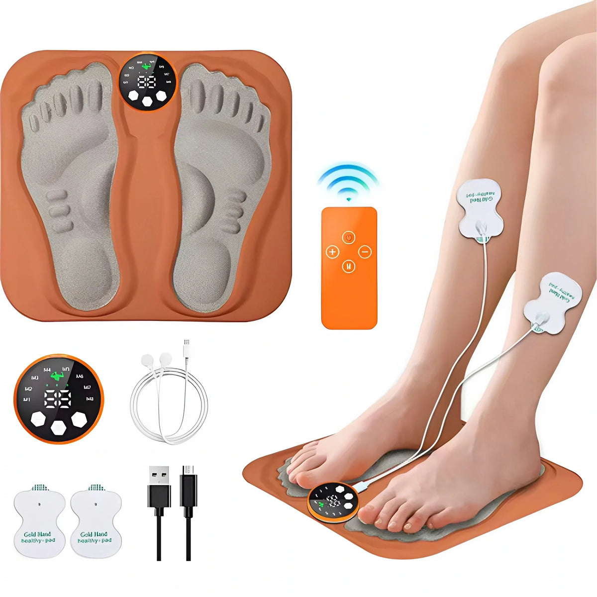 Elektrische voetmassagemat met EMS – spierstimulatie voor voeten en onderbenen