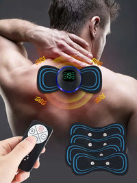 Draadloos EMS-massageapparaat met verstelbare intensiteitsniveaus