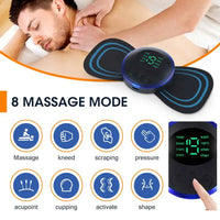 Draadloos EMS-massageapparaat met verstelbare intensiteitsniveaus