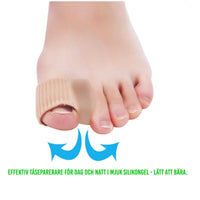Zachte teenspreider tegen hallux valgus – 2-pack