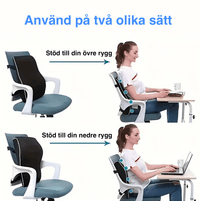 Ergonomisch rugsteunkussen met onderrugsteun voor kantoor en auto