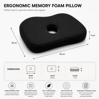 Ergonomisk minneskudde storlek