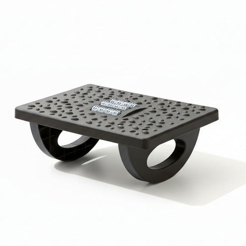 Ergonomische voetsteun voor ontlasting van benen en rug