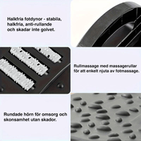 Ergonomische voetsteun voor ontlasting van benen en rug