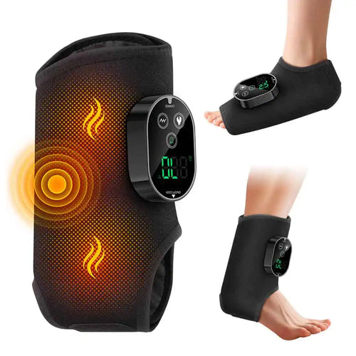 Voet- en enkelwarmer met warmte en trilmassage