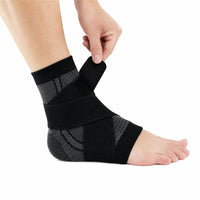 Enkelbrace met compressie en verstelbare sluitband