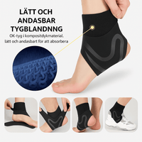Stabiliserende enkelbrace met compressie en verstelbare band