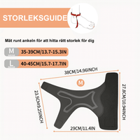 Stabiliserende enkelbrace met compressie en verstelbare band