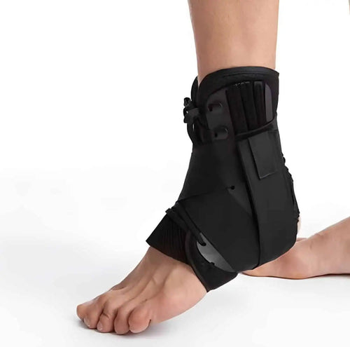 Enkelbrace met veters voor stabiliteit en preventieve bescherming