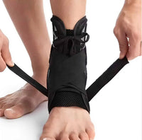 Enkelbrace met veters voor stabiliteit en preventieve bescherming