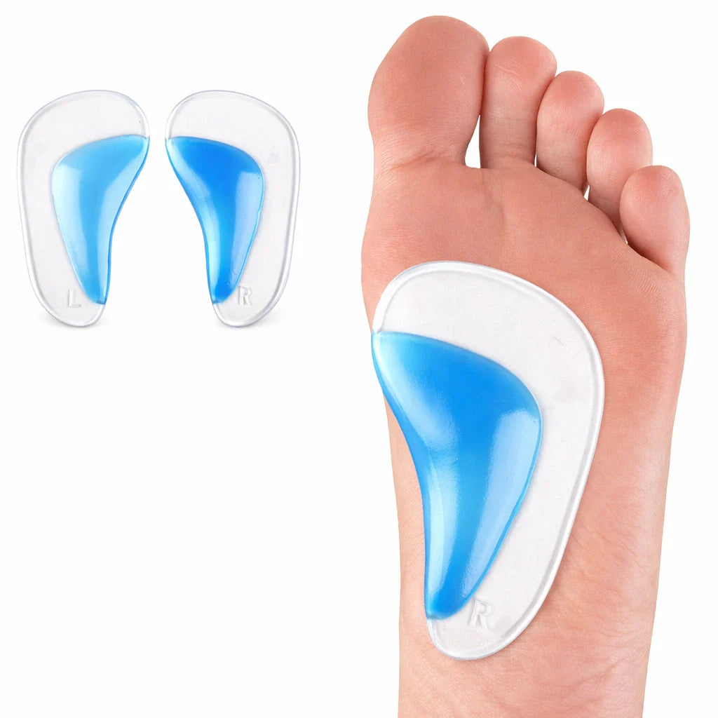 Voetboogsteun tegen pronatie – zachte steun voor de hiel (2-pack)