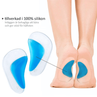 Voetboogsteun tegen pronatie – zachte steun voor de hiel (2-pack)