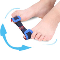 Hallux valgus-trainer met verstelbare weerstand voor de grote teen