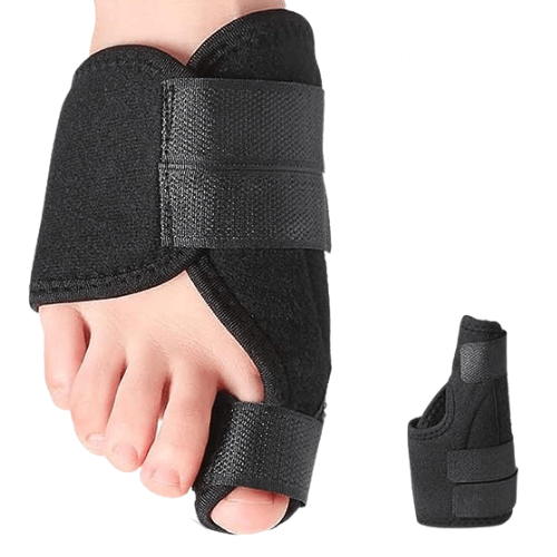 Verstelbare hallux valgus nachtspalk met bandjes (2-pack)