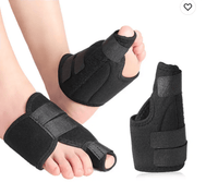 Verstelbare hallux valgus nachtspalk met bandjes (2-pack)