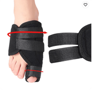 Verstelbare hallux valgus nachtspalk met bandjes (2-pack)