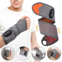 Polsband met roodlichttherapie, warmte en trilmassage
