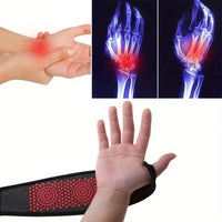 Polsbrace met verwarmende compressie en klittenband
