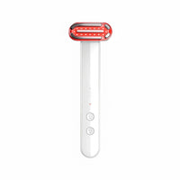 Handheld huidverzorgingsapparaat met roodlichttherapie voor gezicht en hals