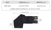 Verstelbare enkelbrace met compressie en klittenbandsluiting