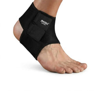 Verstelbare enkelbrace met compressie en klittenbandsluiting