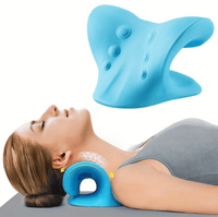 Chiropractisch nekkussen voor nekstrekking en ontlasting