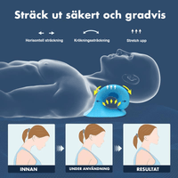Chiropractisch nekkussen voor nekstrekking en ontlasting