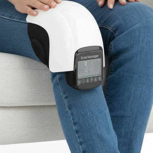 Kniemassager met warmte en roodlichttherapie