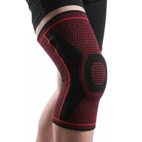 Kniebrace met zijveren en siliconensteun voor de patella