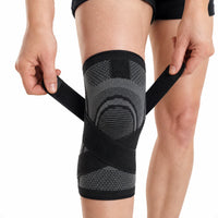 Kniebrace met compressie en verstelbare sluitband