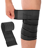 Elastische kniesteunband met verstelbare compressie