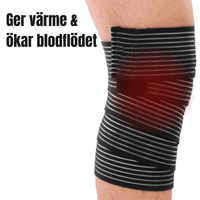 Elastische kniesteunband met verstelbare compressie