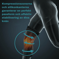 Knästöd med kompression för aktivitet och återhämtning