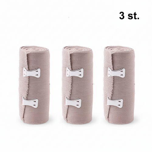 Elastisch compressieverband met sluitingen – 3-pack, 4,5 m