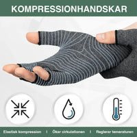 Compressiehandschoenen met open vingertoppen tegen stijfheid