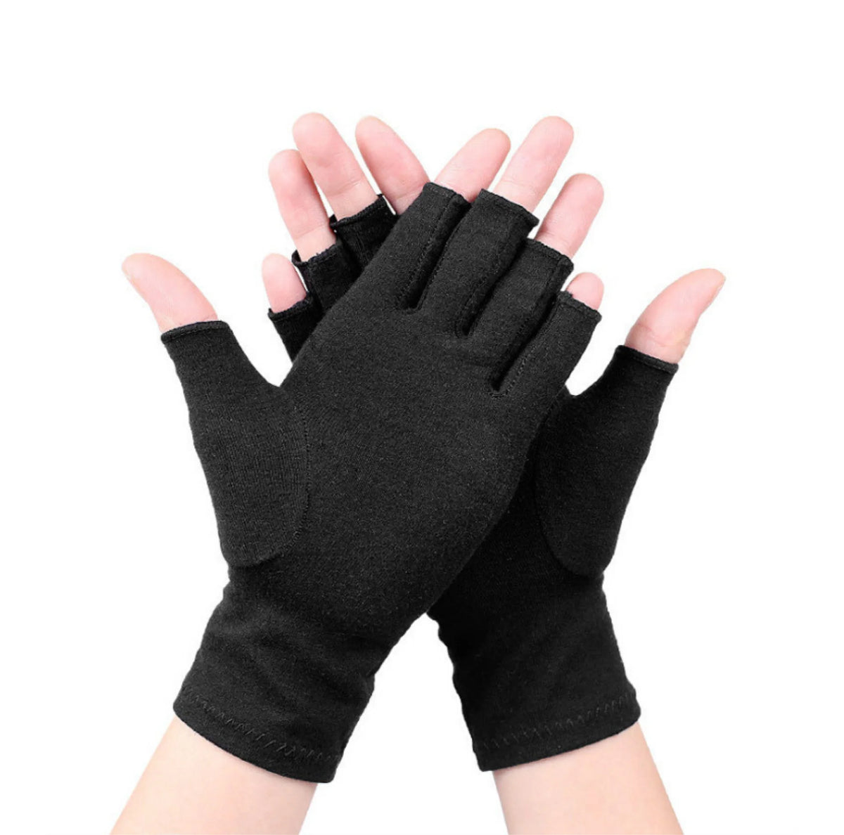 Compressiehandschoenen met open vingertoppen tegen stijfheid