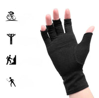 Compressiehandschoenen met open vingertoppen tegen stijfheid