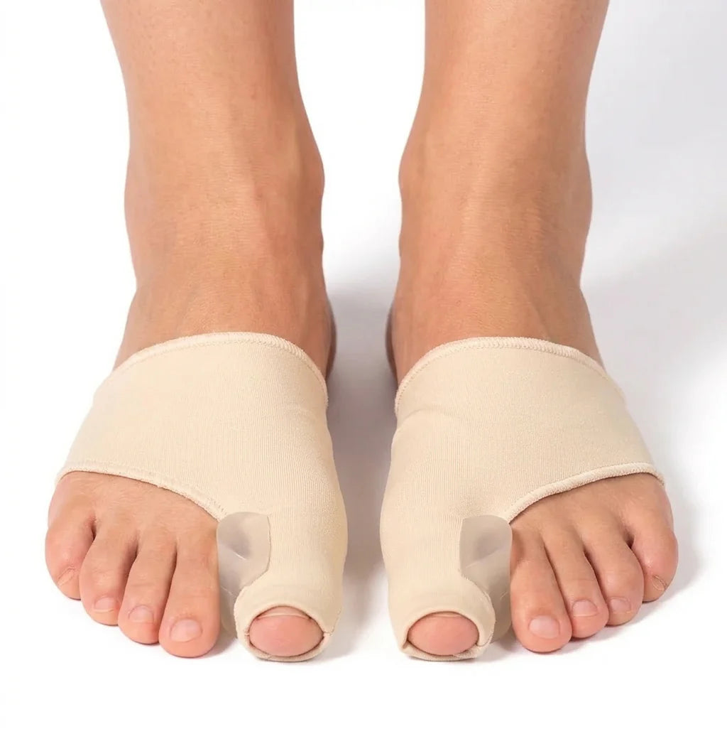 Corrigerende hallux valgus-steun met teenspreider (2-pack)