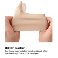 Corrigerende hallux valgus-steun met teenspreider (2-pack)